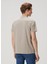 Bej Logo Nakışlı T-Shirt 4
