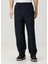 Loose Fit Weave Koyu Mavi Pantolon 2