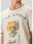 Ekru Baskılı T-Shirt 5
