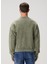 Boxy Fit Haki Logo Baskılı Sweatshirt 4