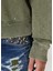 Boxy Fit Haki Logo Baskılı Sweatshirt 6