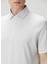Açık Gri Polo Yaka Keten T-Shirt 5