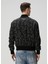 Siyah Logo Desenli Bomber Mont 4