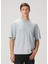 Typo Summer Açık Mavi Organik Pamuk T-Shirt 1
