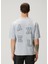 Typo Summer Açık Mavi Organik Pamuk T-Shirt 4