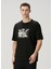 Barragan Siyah Fotoğraf Baskılı T-Shirt 1