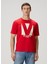 Kırmızı Logo Baskılı T-Shirt 3