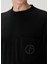 Siyah Logo Detaylı Sweatshirt 5