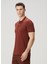 Kiremit Polo Yaka Logo Nakışlı T-Shirt 3