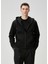 Siyah Kapüşonlu Sweatshirt 1