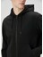 Siyah Kapüşonlu Sweatshirt 5