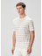 Çizgili Keten T-Shirt 3