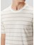 Çizgili Keten T-Shirt 5