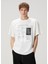 Kırık Beyaz Logo Baskılı T-Shirt 3