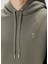Haki Kapüşonlu Organik Pamuk Sweatshirt 5