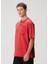 Kırmızı Colorblocked Detaylı T-Shirt 3