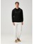 Siyah Kapüşonlu Logo Detaylı Sweatshirt 2