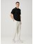 Siyah Polo Yaka Yün T-Shirt 2
