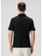 Siyah Polo Yaka Yün T-Shirt 4