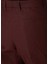 Bordo Pilili Keten Pantolon 5