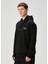 Siyah Kapüşonlu Sweatshirt 3