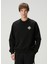 Pearl Diamond Siyah Organik Pamuk Sweatshirt 1
