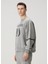 Dna Gri Logo Detaylı Sweatshirt 3