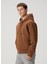 Taba Kapüşonlu Logo Detaylı Sweatshirt 3