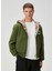 Haki Kapüşonlu Logo Detaylı Sweatshirt 1