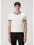 Beyaz Logo Nakışlı T-Shirt 1