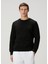Siyah Logo Nakışlı Sweatshirt 1
