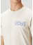 Krem Grafik Baskılı T-Shirt 5