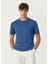 Koyu Mavi Keten T-Shirt 1