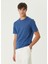 Koyu Mavi Keten T-Shirt 3