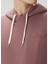 Kiremit Kapüşonlu Logo Detaylı Sweatshirt 5