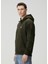 Loose Fit Haki Kapüşonlu Sweatshirt 3