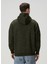 Loose Fit Haki Kapüşonlu Sweatshirt 4