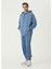 Free Heaven Coronet Blue Kapüşonlu Oversize Erkek Sweatshirt 1