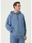 Free Heaven Coronet Blue Kapüşonlu Oversize Erkek Sweatshirt 3
