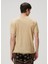 Bej Keten T-Shirt 4
