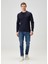 Lacivert Uzun Kollu T-Shirt 2