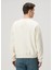 Beyaz Logo Baskılı Sweatshirt 4