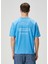 Mavi Yazı Baskılı T-Shirt 4