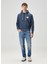 Mavi Kapüşonlu Sweatshirt 1