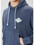 Mavi Kapüşonlu Sweatshirt 5
