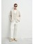 Ekru Keten Blazer 0110713-70144 1