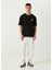Siyah Baskı Detaylı T-Shirt 2