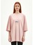 Yağmur Bulutu Pudra Oversize T-Shirt 4