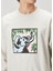 Açık Gri Baskılı Sweatshirt 5