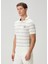 Mavi Beyaz Polo Yaka Çizgili T-Shirt 3
